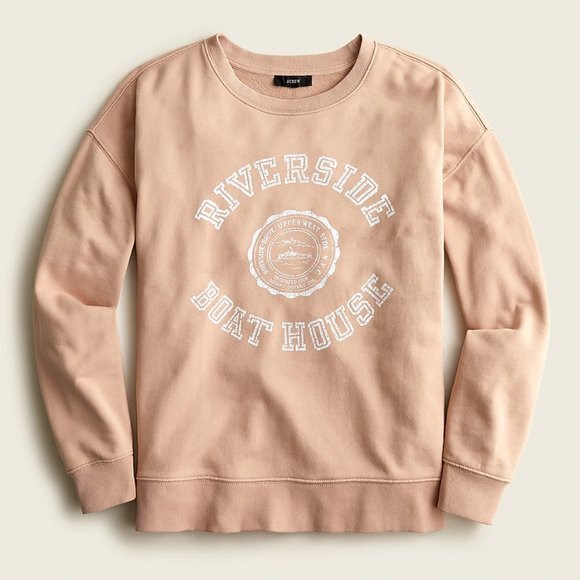 J. Crew Tops - J.Crew University Terry Graphic Sweatshirt
